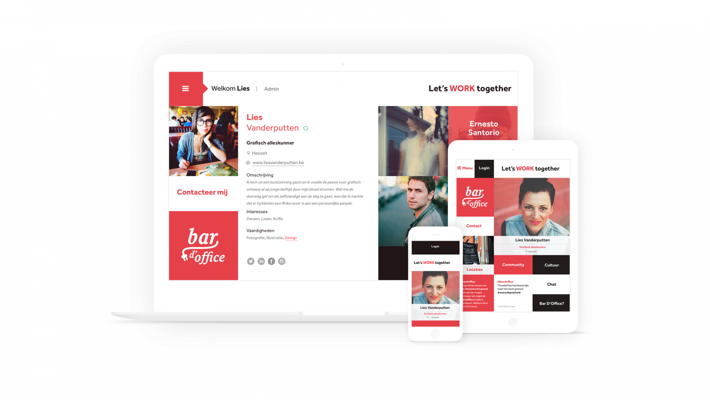 Bar-D'Office | Mockup website Bar d'Office