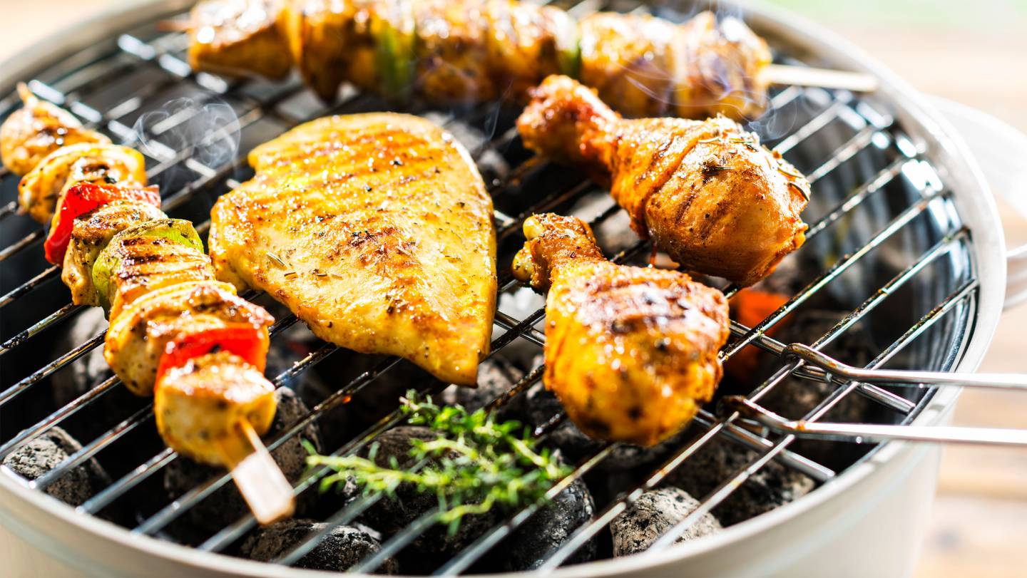 Barbecue met gevogelte
