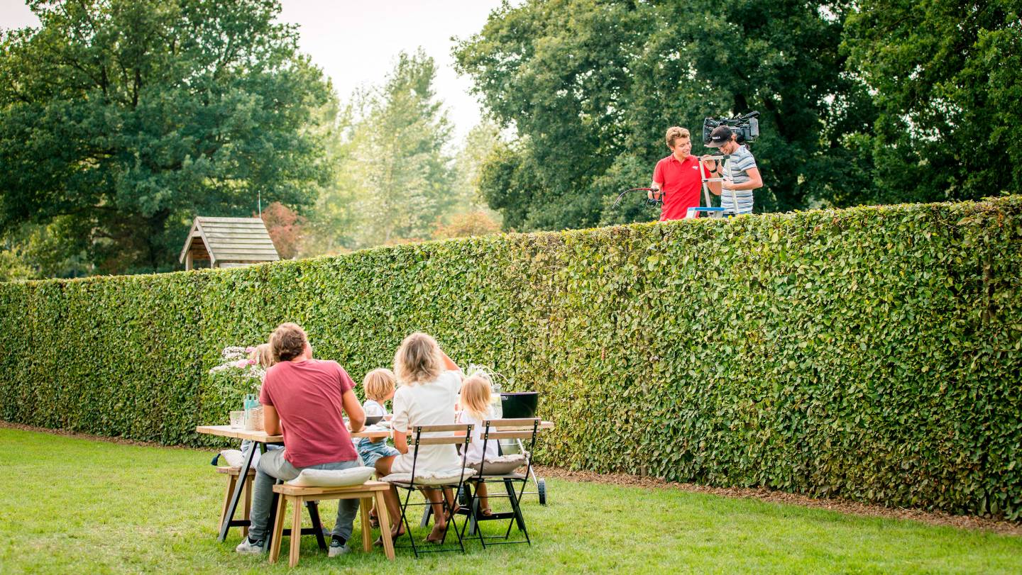 Foto achter de schermen opnames campagnebeeld
