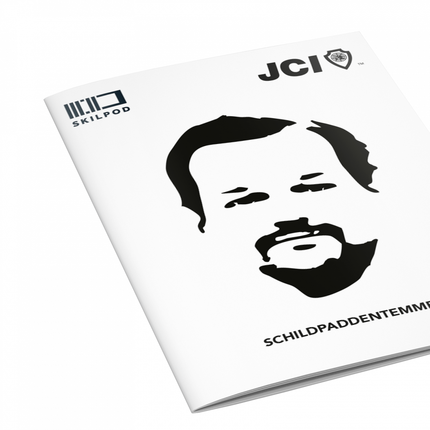 Mockup van de cover SkilPod infobrochure
